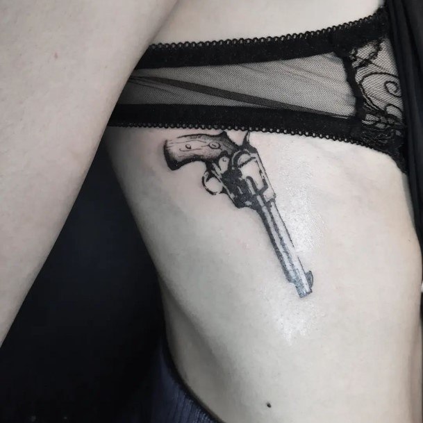 Girls Gun Tattoo Ideas