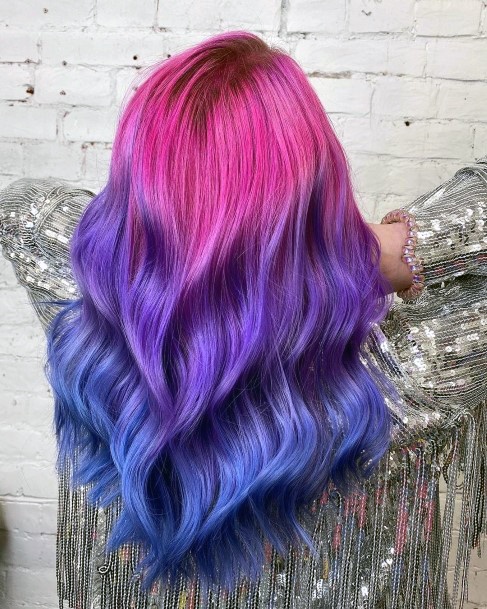 Girls Hairstyless With Dye Colors