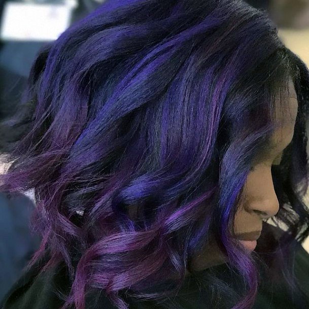 Girls Hairstyless With Purple