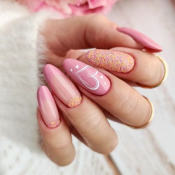 Girls Heart Nail Designs