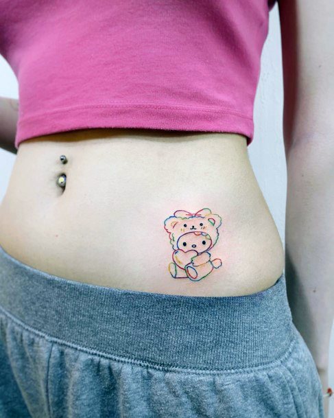 Girls Hello Kitty Tattoo Designs