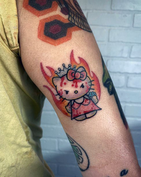 Girls Hello Kitty Tattoo Ideas