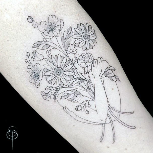 Girls Hug Tattoo Designs