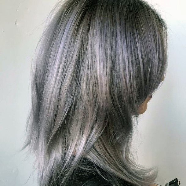 Girls Ideas Grey Ombre Hairstyles