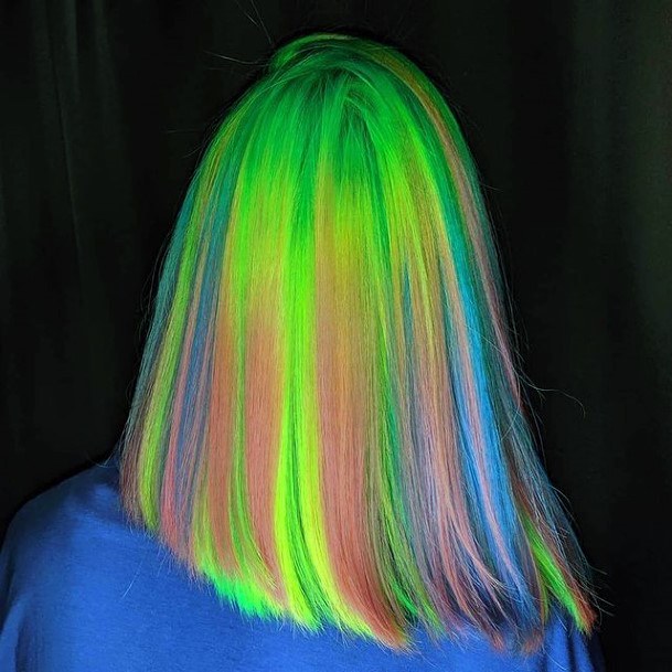 Girls Ideas Neon Hairstyles