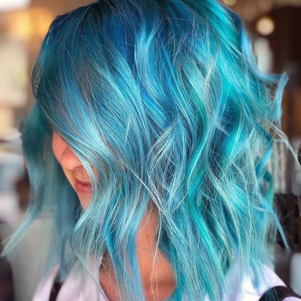 Girls Ideas Turquoise Ombre Hairstyles