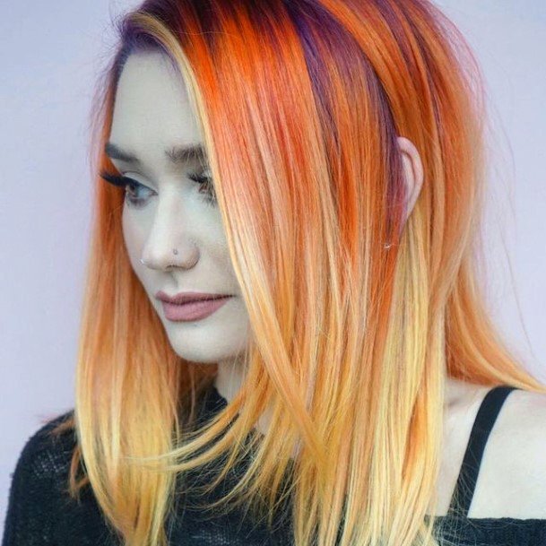 Girls Ideas Yellow Ombre Hairstyles