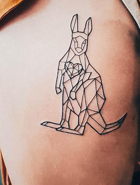 Girls Kangaroo Tattoo Designs