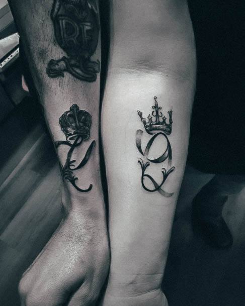 Girls King And Queen Tattoo Ideas