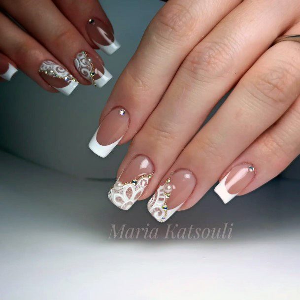 Girls Lace Nail Art Ideas