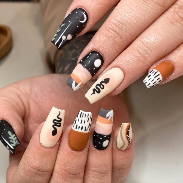 Girls Landscape Nail Art Ideas