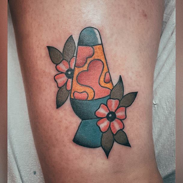 Girls Lava Lamp Tattoo Designs