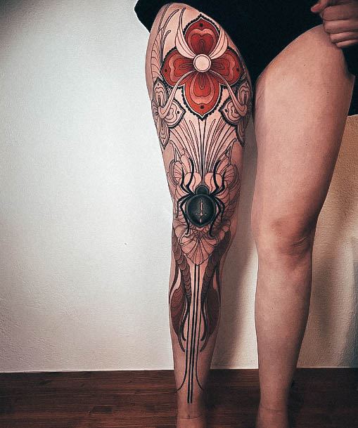 Girls Leg Sleeve Tattoo Ideas