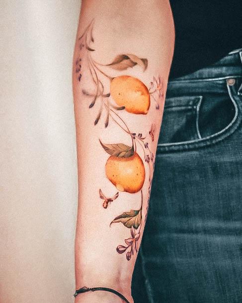 Girls Lemon Tattoo Ideas