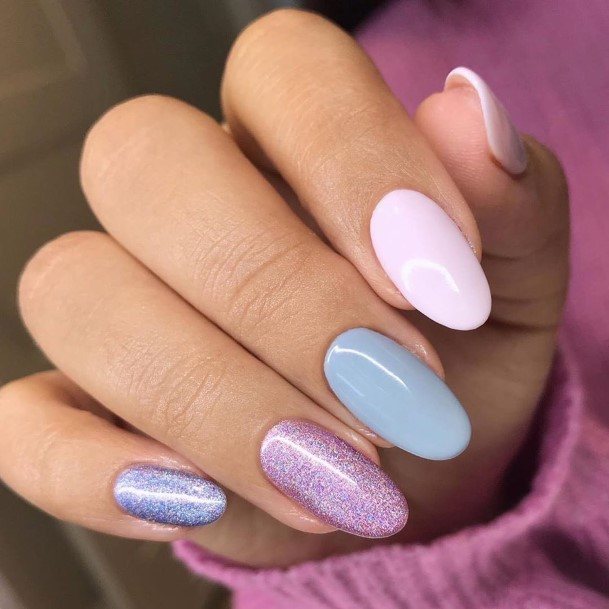 Girls Lilac Nail Designs