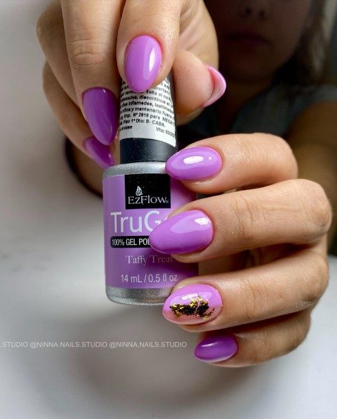 Girls Lilac Nail Ideas