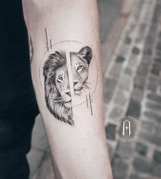 Girls Lioness Tattoo Ideas