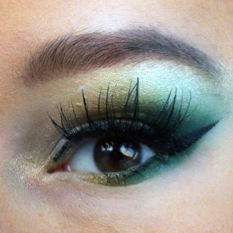 Girls Lush Green And Brown Eyeshadow