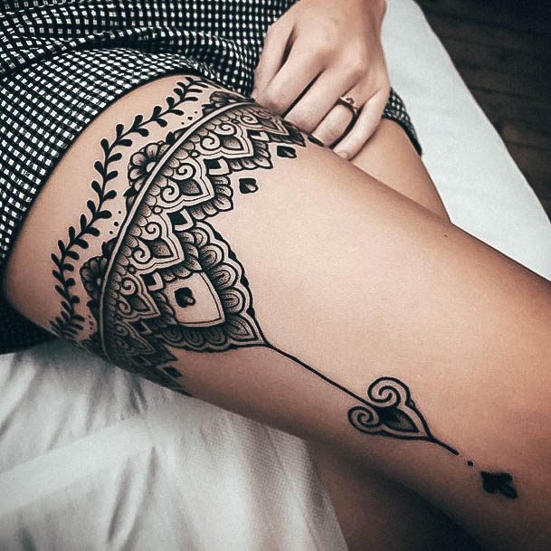 Girls Mandala Tattoo Designs