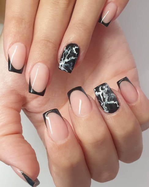 Girls Marble Nail Designs