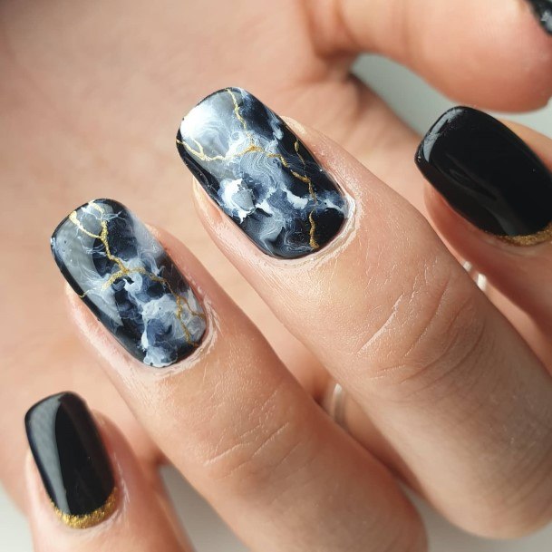 Girls Marble Nail Ideas