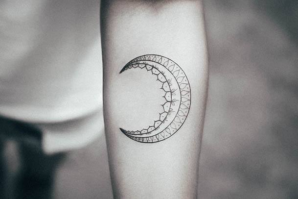 Girls Moon Ideas For Tattoos