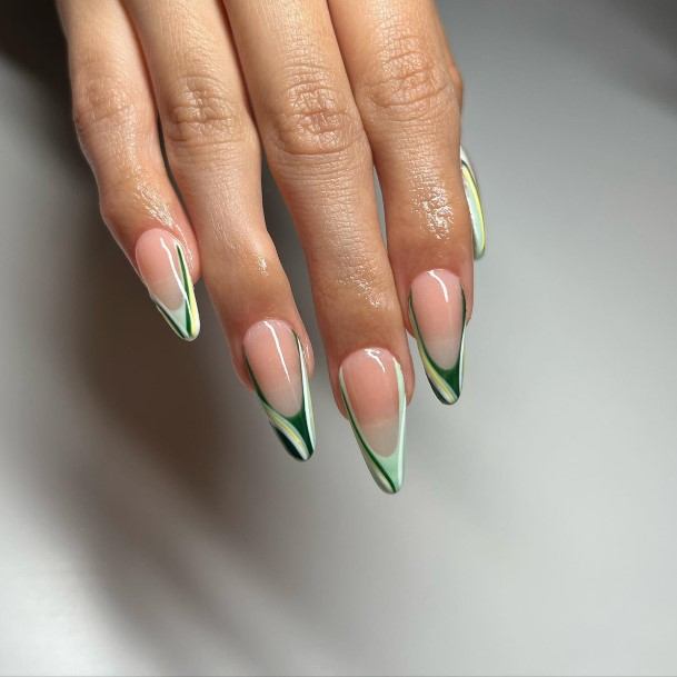 Girls Nails With Almond French