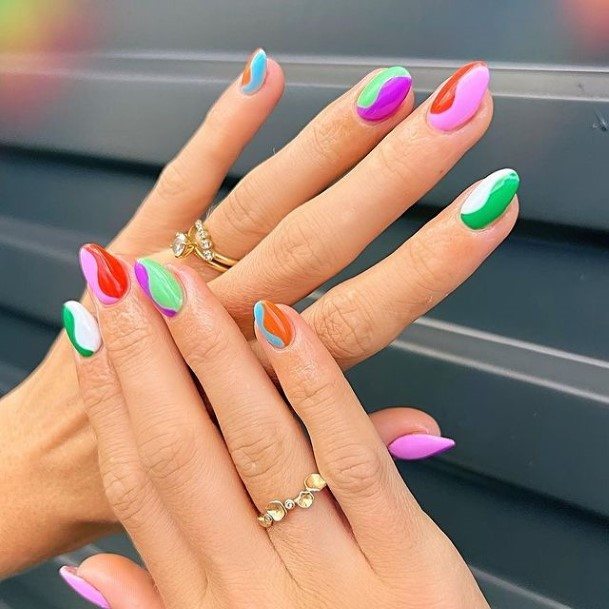 Girls Nails With Funky