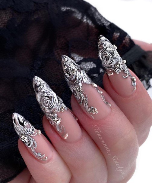 Girls Nails With Glamorous