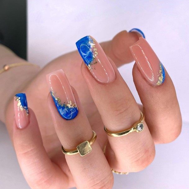 Girls Nails With Sea