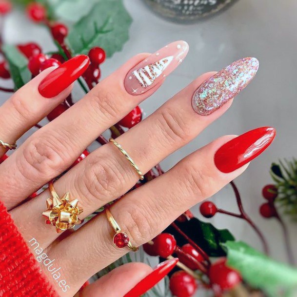 Girls Nails With Winter