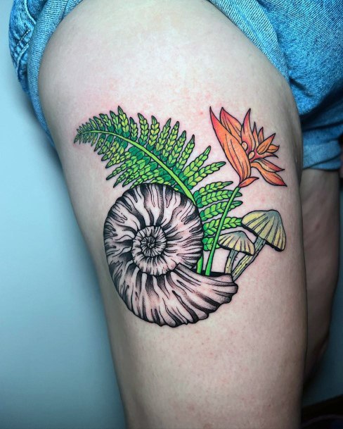 Girls Nautilus Tattoo Ideas