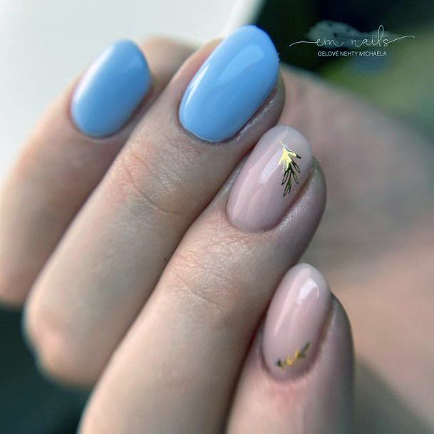 Girls Navy Blue Dress Fingernails Designs