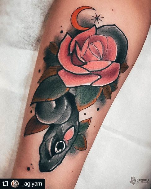 Girls Neo Traditional Tattoo Ideas