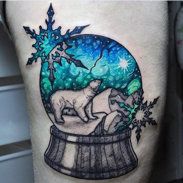 Girls Northern Lights Tattoo Ideas