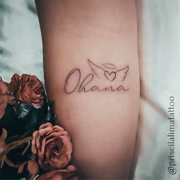 Girls Ohana Tattoo Ideas