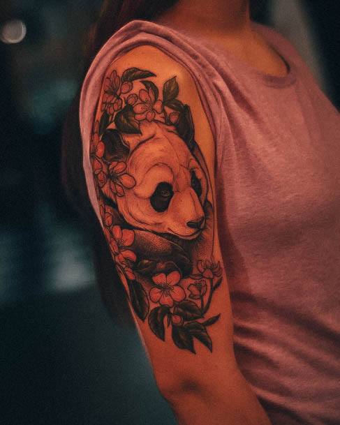 Girls Panda Tattoo Ideas