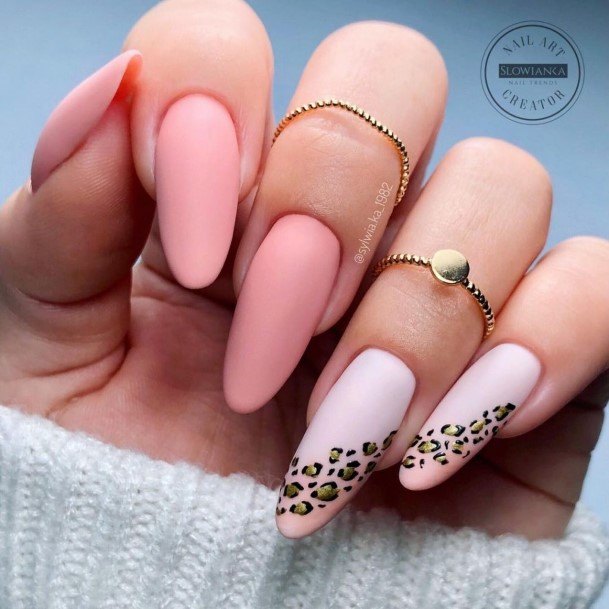 Girls Peach Matte Nail Art Ideas