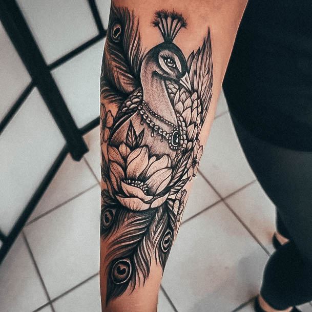 Girls Peacock Ideas For Tattoos