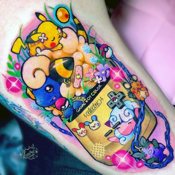 Girls Pikachu Tattoo Designs