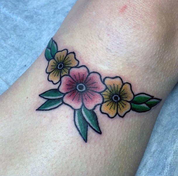 Girls Pin Wheel Tattoo Designs