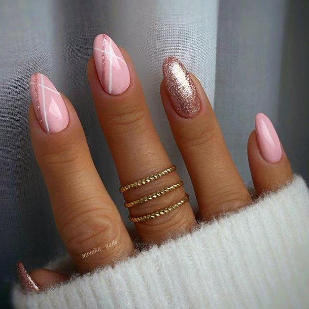 Girls Pink Dress Fingernails Designs