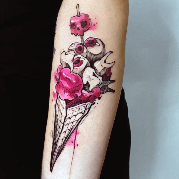 Girls Pink Tattoo Ideas