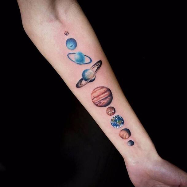 Girls Planet Tattoo Designs