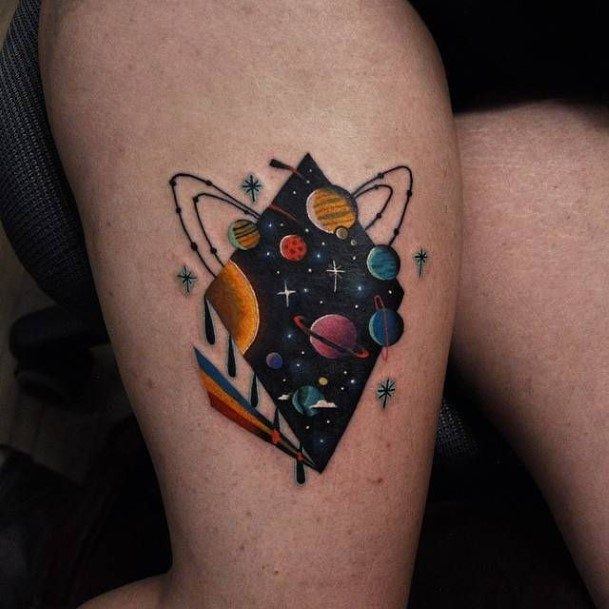 Girls Planet Tattoo Ideas