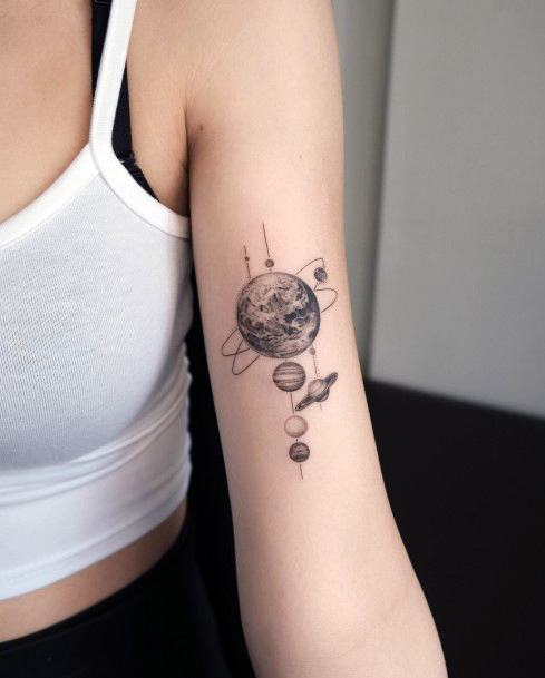 Girls Pluto Tattoo Ideas