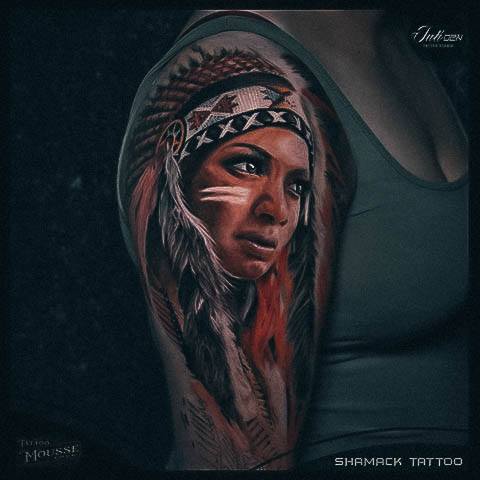 Girls Portrait Tattoo Designs