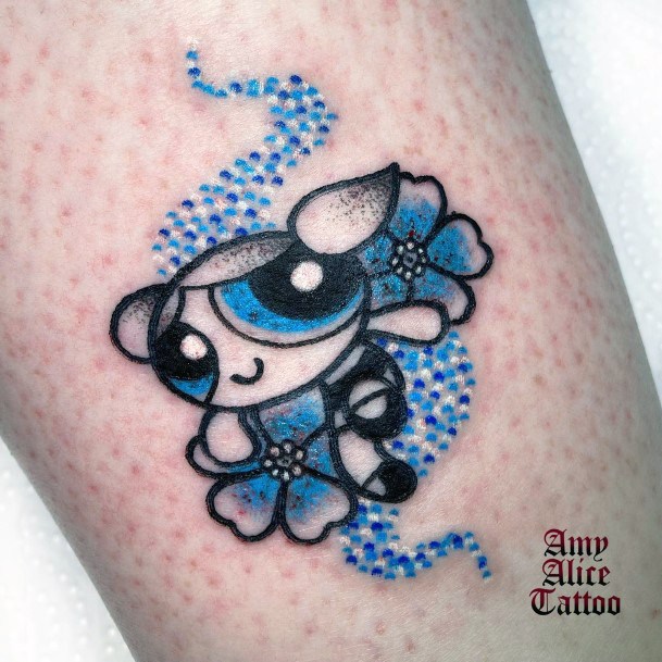 Girls Powerpuff Girls Bubbles Tattoo Designs