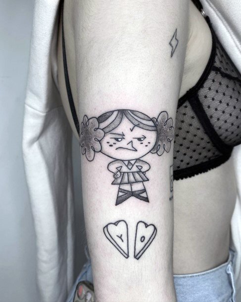 Girls Powerpuff Girls Tattoo Ideas