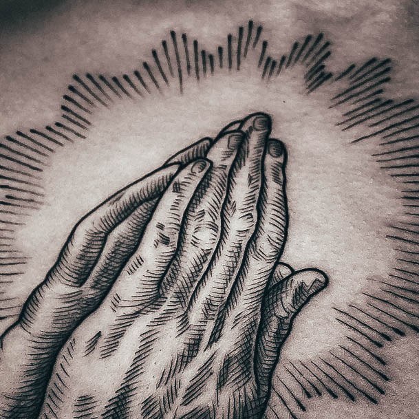 Girls Praying Hands Tattoo Ideas Ultra Detailed